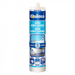 comprar Silicona Baños y Cocinas 280 ml Translúcido Quilosa online - Quilosa