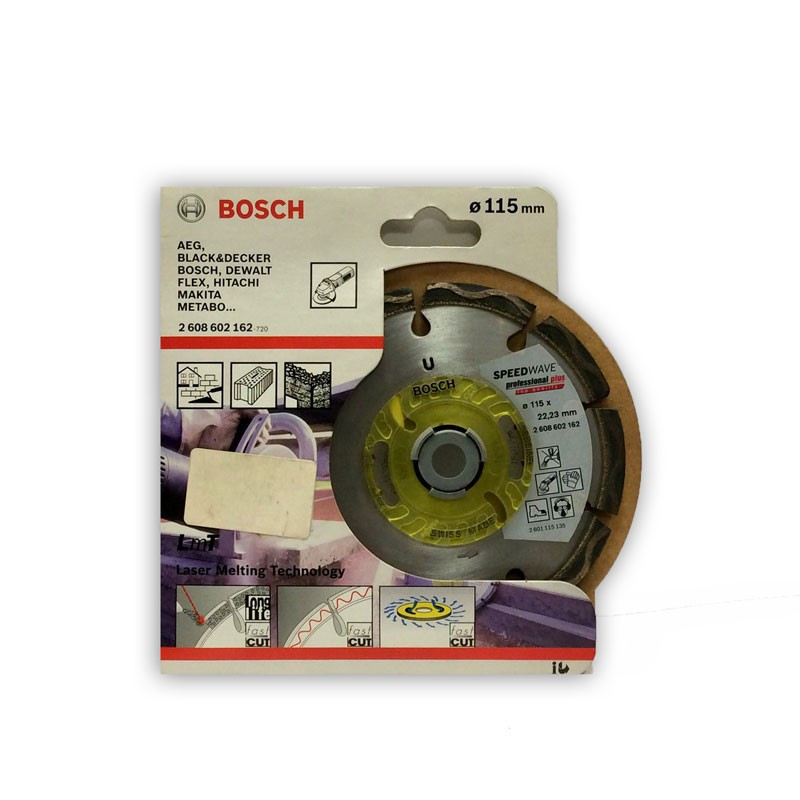 Disco de diamante Bosch Speedwave Profesional plus Ø115mm.