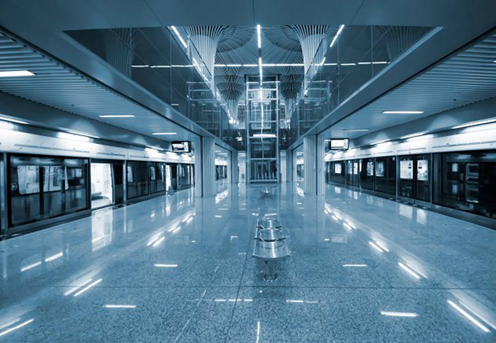 estación metro led